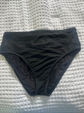 Women’s Next Sz L Black Bikini Swim Bottoms High Waist Worn Once